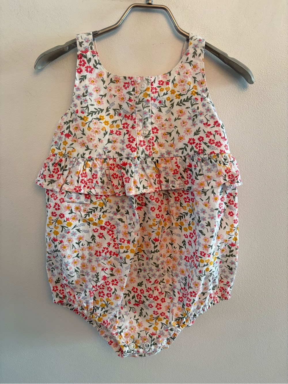 Rise Little Earthling Organic Cotton Floral Bubble Romper 18-24M